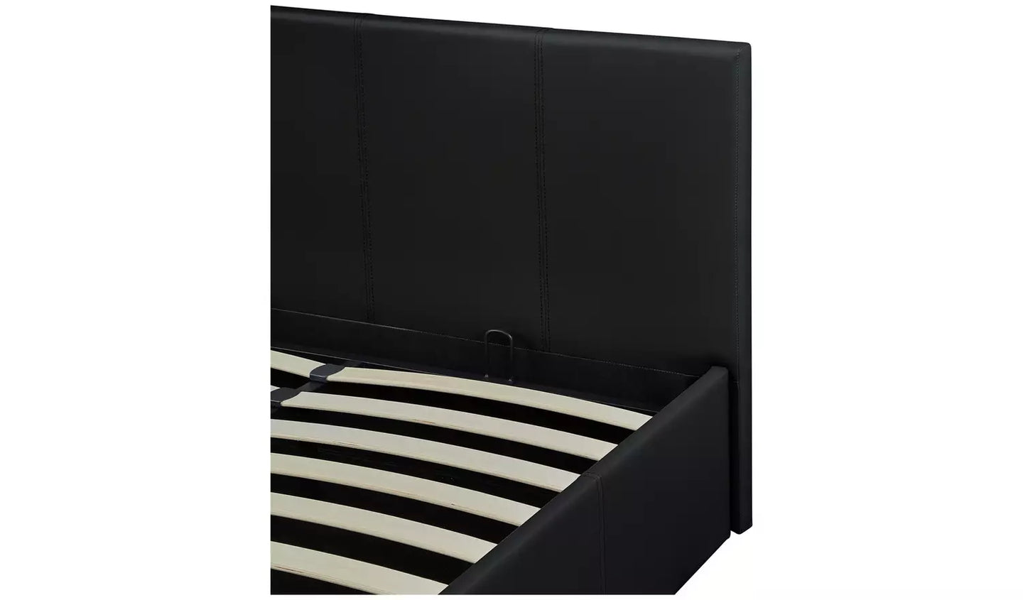 Assembled Lavendon Double End Open Ottoman Bedframe - Black